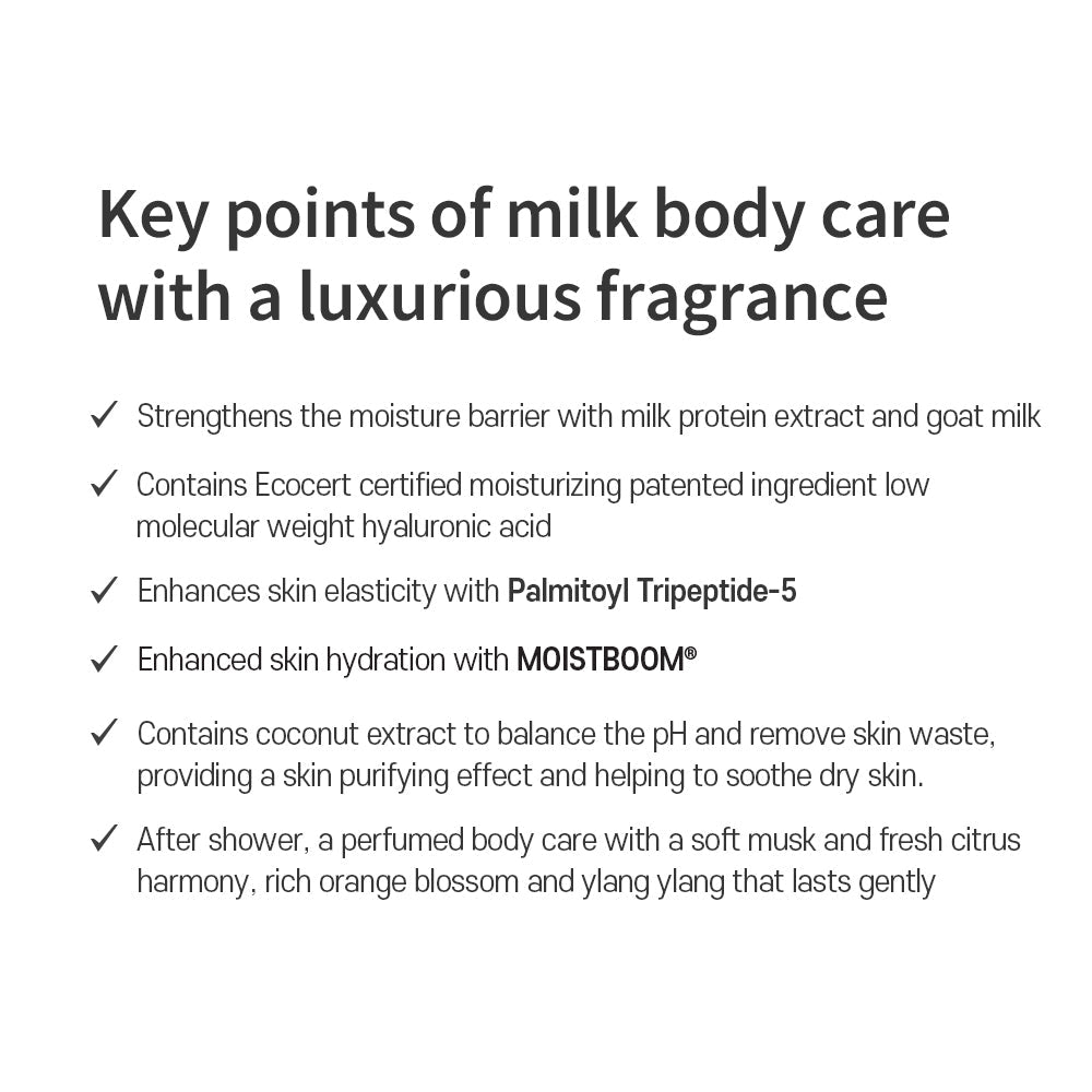 [miraclair] Milk Body Set Perfumed Gabrielle Musk(wash500ml+Lotion500ml)