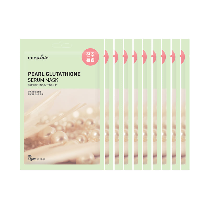 [miraclair Pearl Glutathione Serum Mask (10 Sheets)