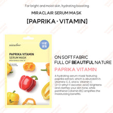 Load image into Gallery viewer, [miraclair] Paprika Vitamin Serum Mask (10 Sheets)
