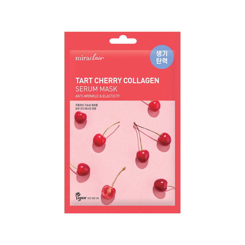 [miraclair] Tart Cherry Collagen Serum Mask (10 Sheets)