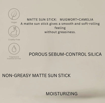 [Beauty of Joseon]Matte Sun Stick : Mugwort+Camelia (SPF 50+ PA++++)