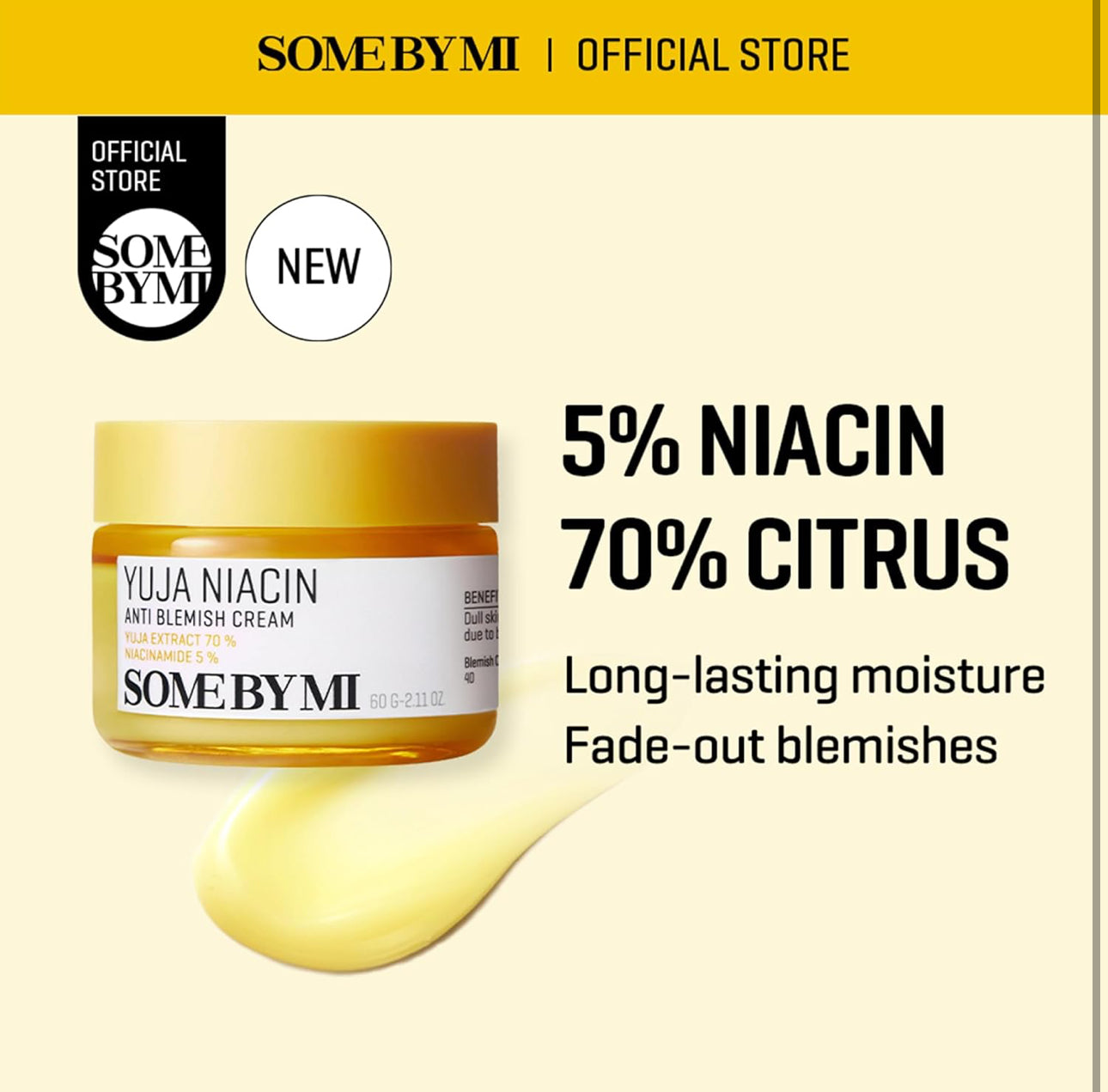 [SOME BY MI] Yuja Niacin Anti-Blemish Cream (60g)