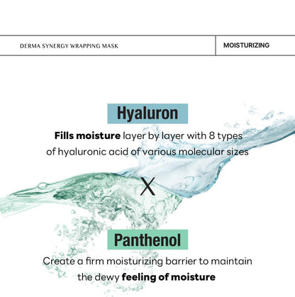 [MEDIHEAL] Derma Synergy Wrapping Mask – Hyaluron × Panthenol (1Sheet)