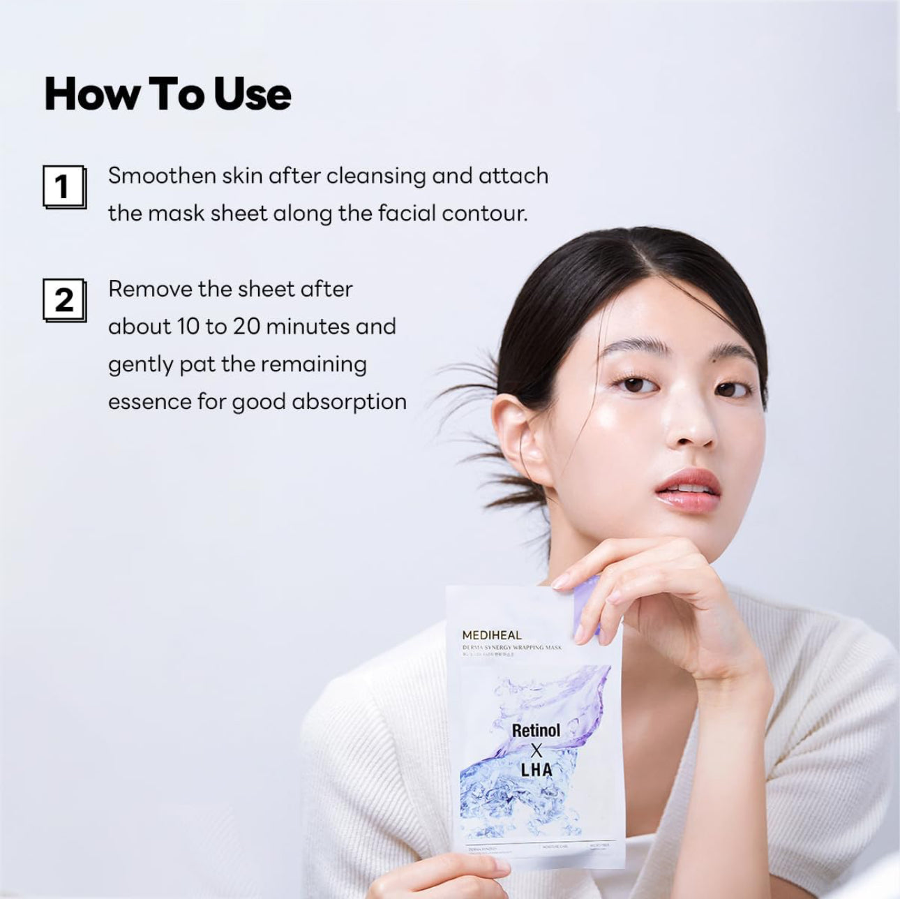 [MEDIHEAL] Derma Synergy Wrapping Mask – Retinol × LHA (1Sheet)