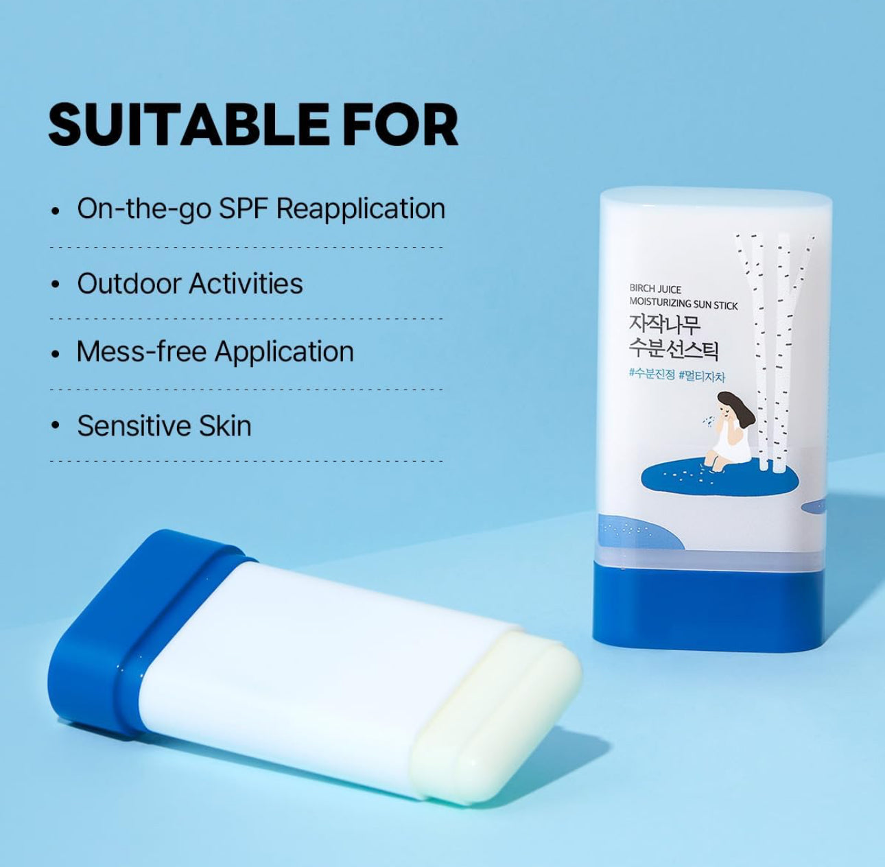 [ROUND LAB] Birch Moisturizing Sun Stick 19g SPF 50+ PA++++