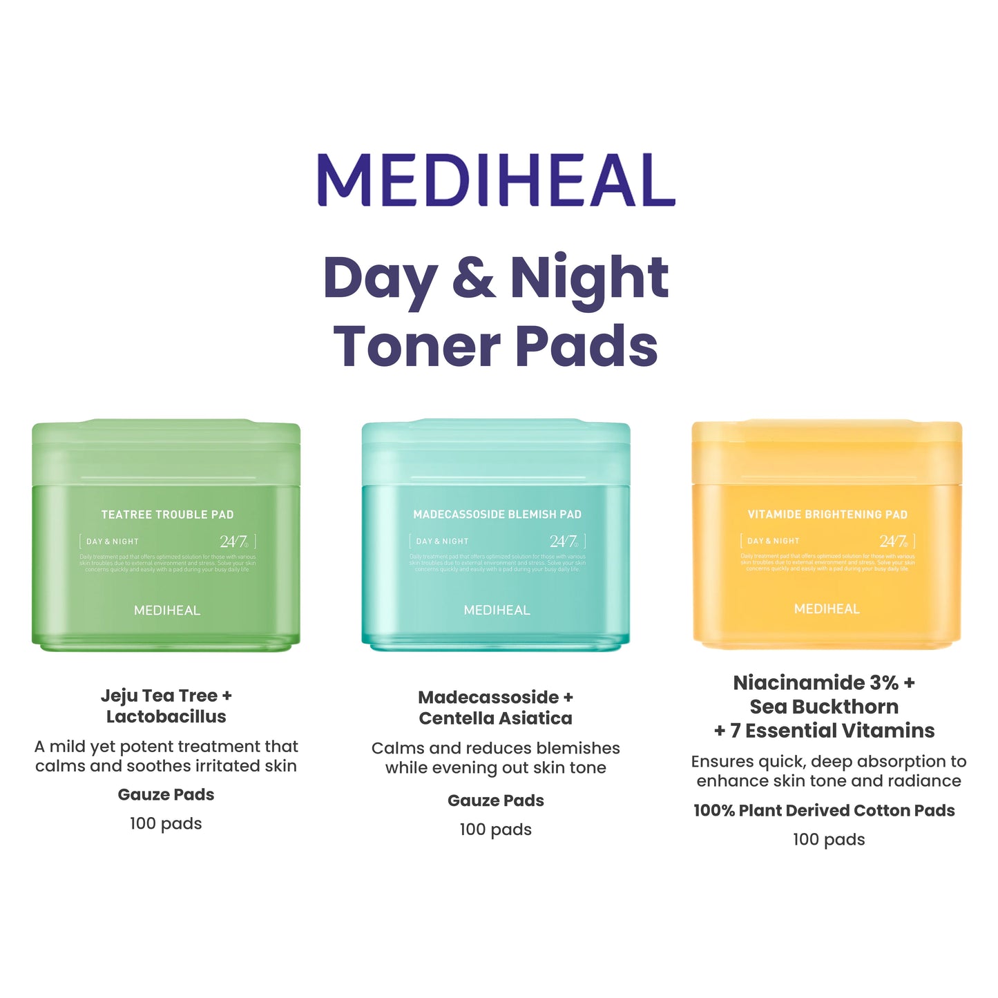[MEDIHEAL] Madecassoside Blemish Repair Trio