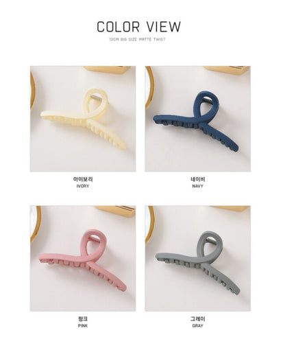 [Hair Claw]Twist, Matte 13X5cm