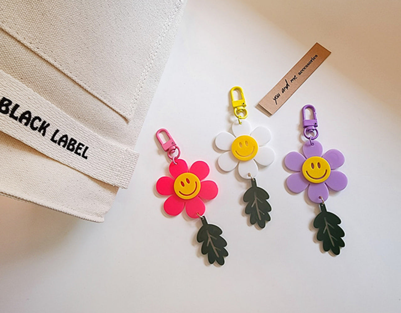 [Key Ring]Leaf Smile Key Ring