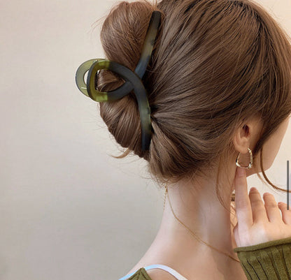 [Hair Claw] Soft, Marble, Matte,Twist13x6.5cm