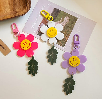 [Key Ring]Leaf Smile Key Ring