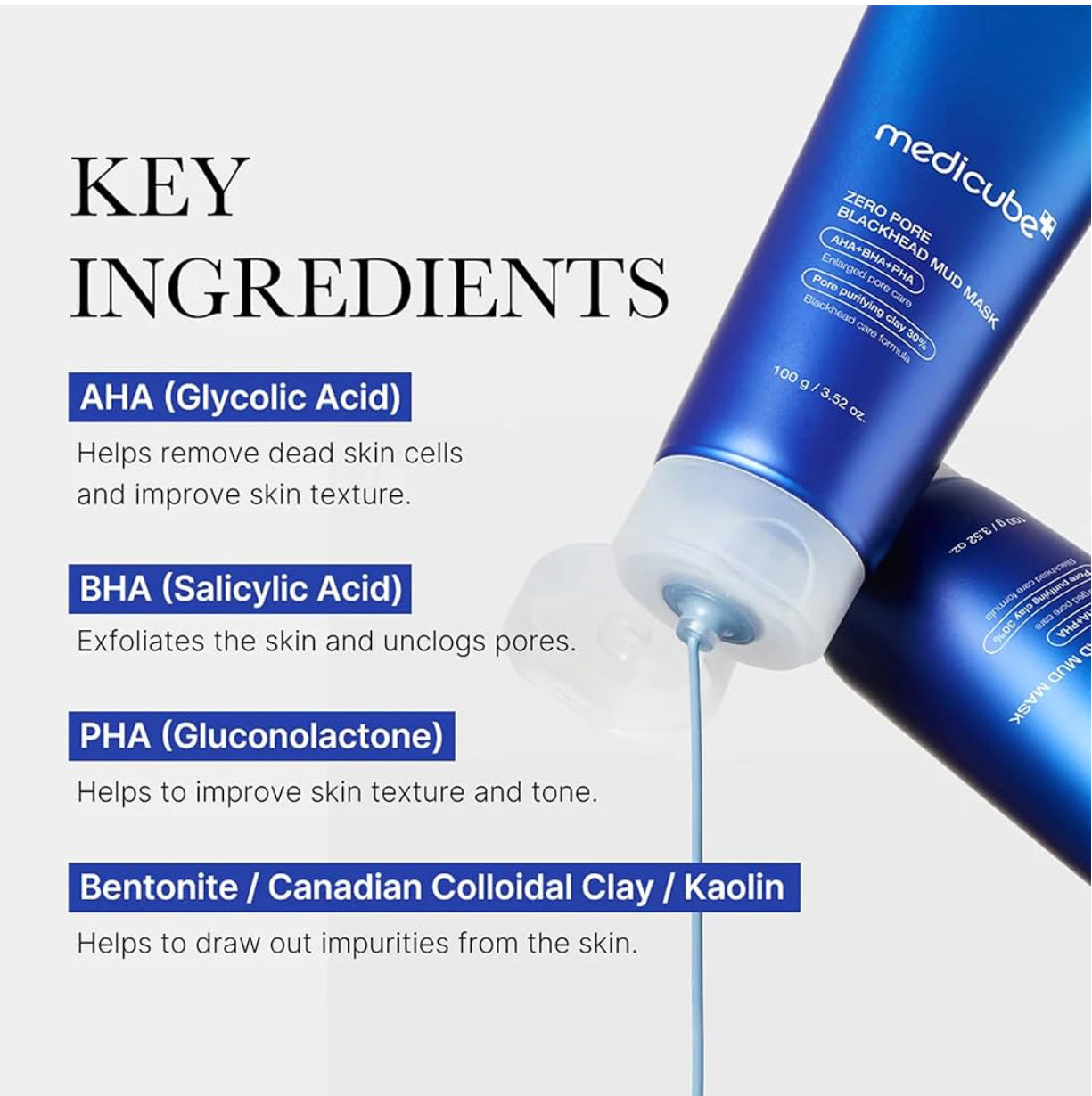 [medicube] Zero Pore Blackhead Mud Mask (100 g / 3.52 oz)