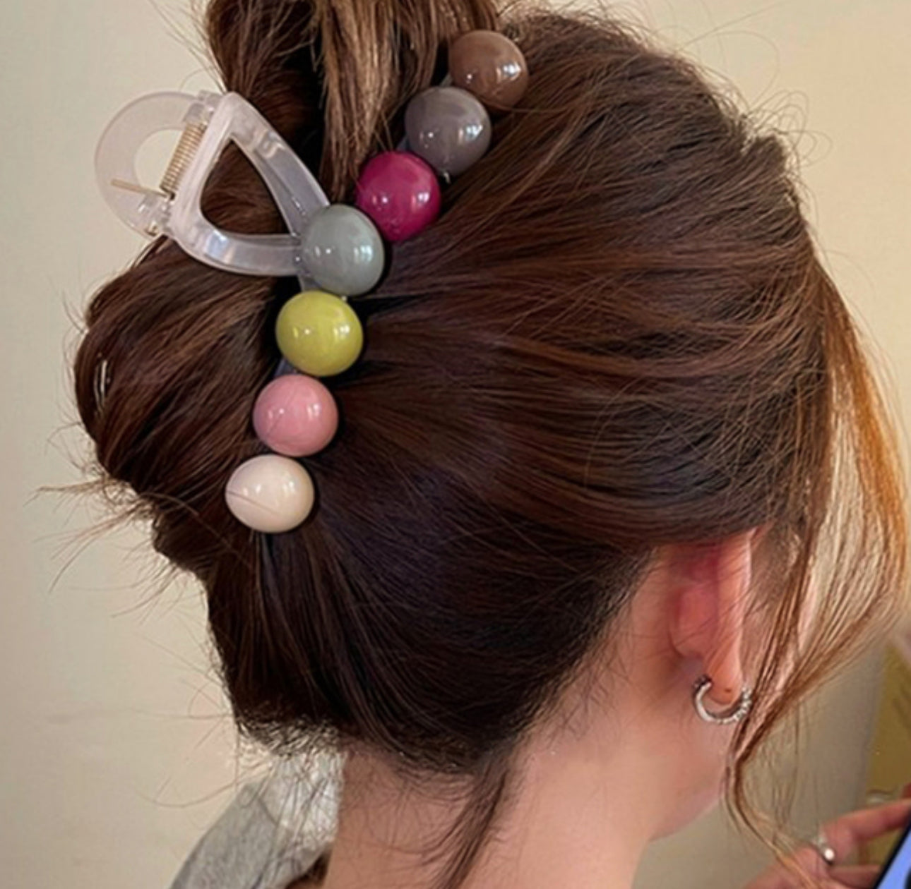 [Hair Claw] Color Bubble 11x4.5cm