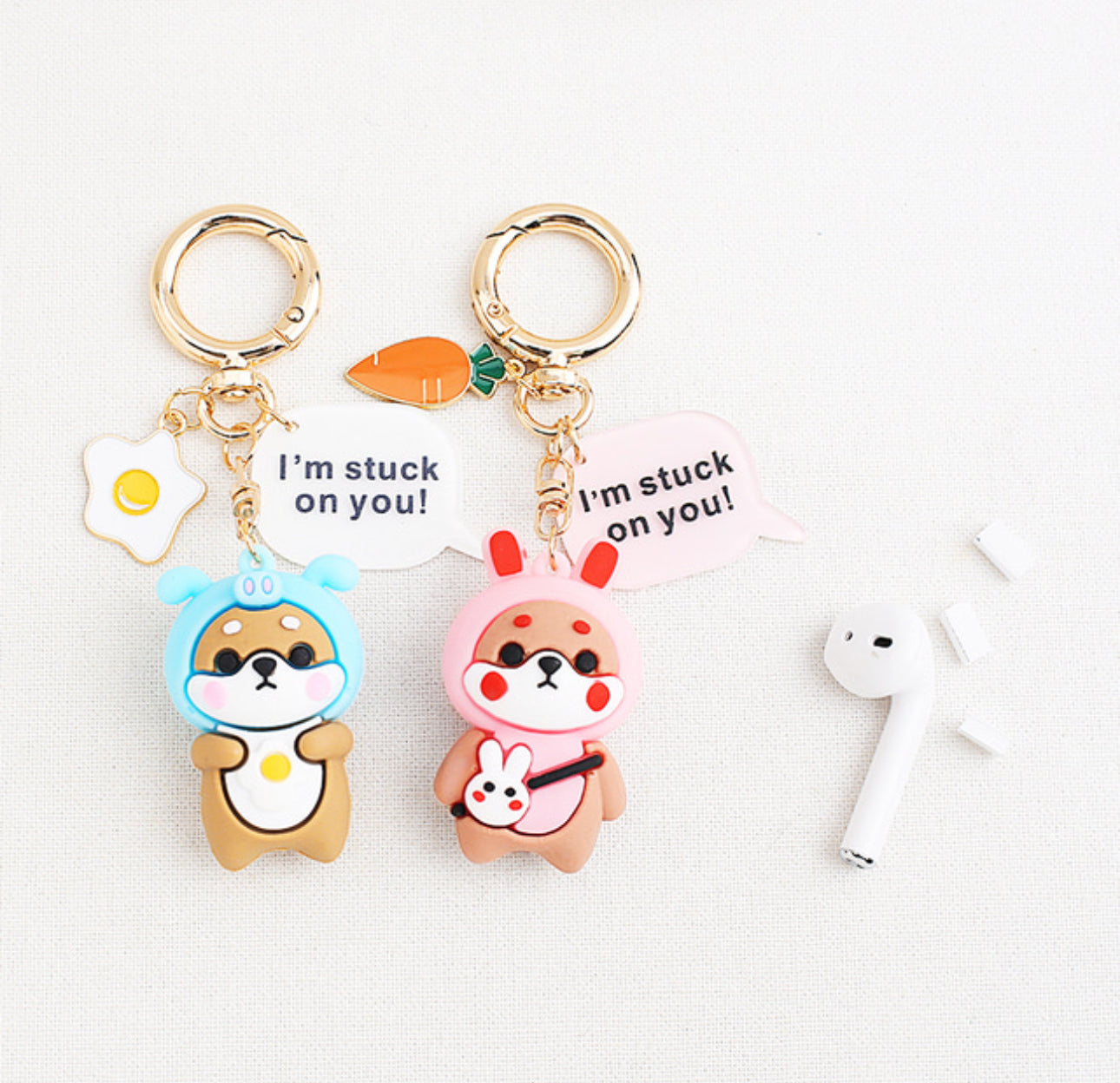 [Key Ring] Shiva dog friends doll keyring