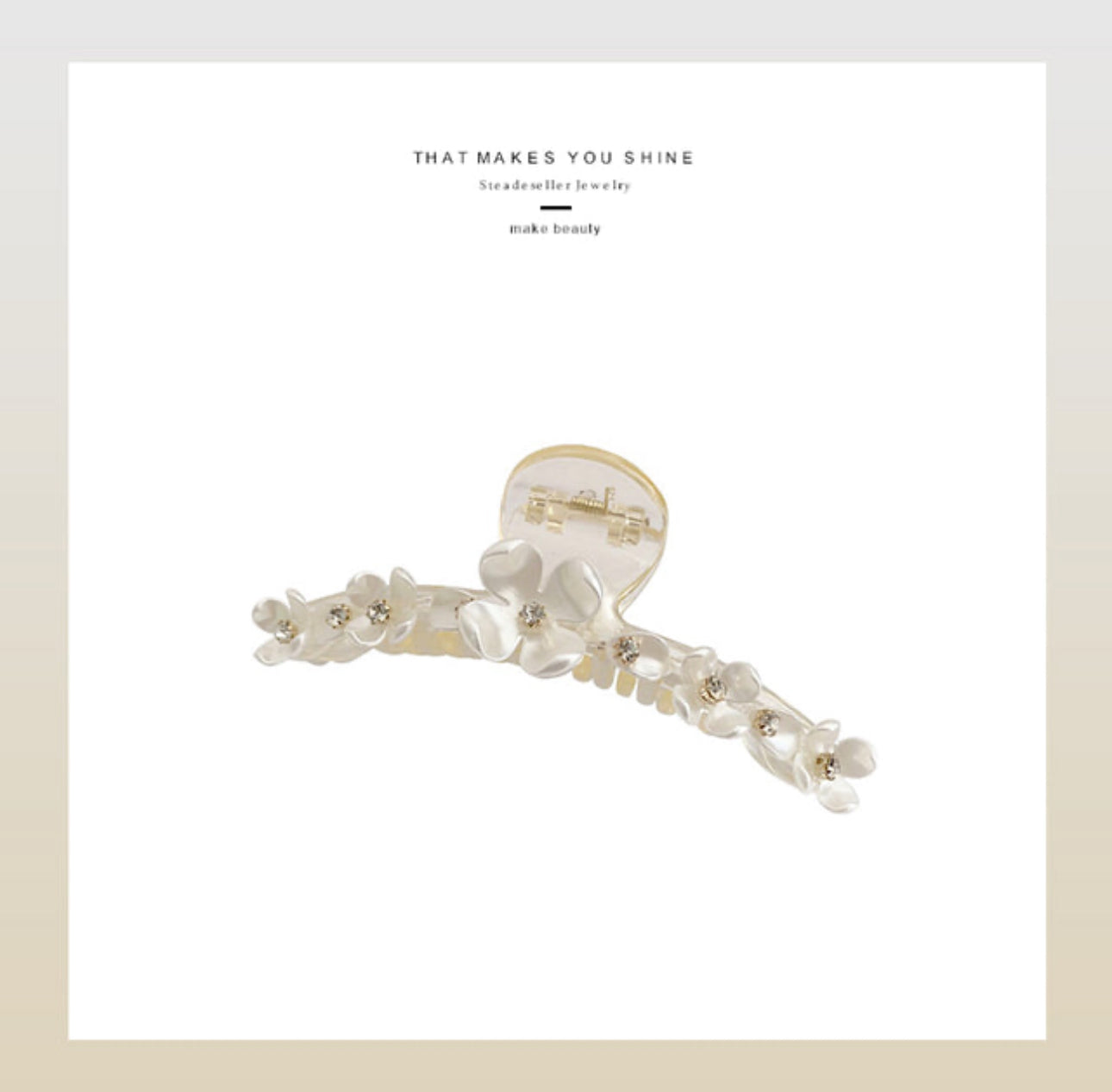 [Hair Claw]Flower Garden 12x5cm