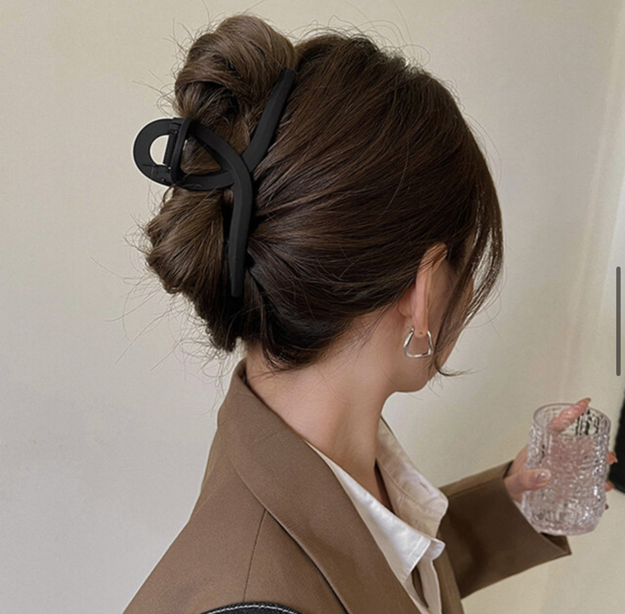 [Hair Claw]Twist, Matte 13X5cm