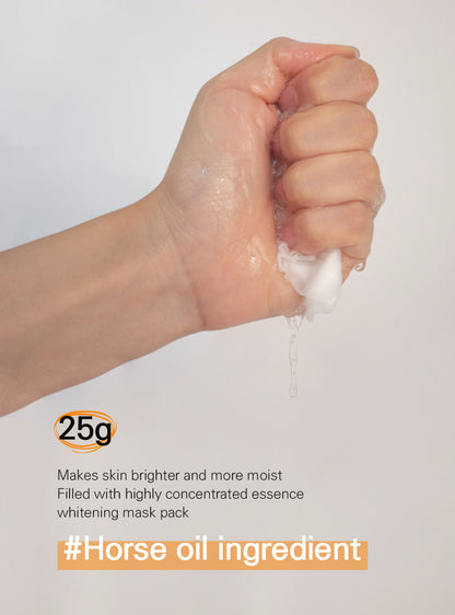 [Deoproce] Lab Therapy 2 Step Mask Pack Horse Oil Whitening & Nutrition (25ml*5)