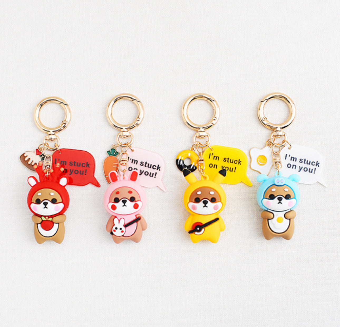 [Key Ring] Shiva dog friends doll keyring