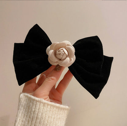 [Hair clip]Velvet Camellia 17x11cm
