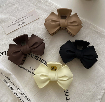 [Hair Claw]Ribbon Matte 9.5x6cm