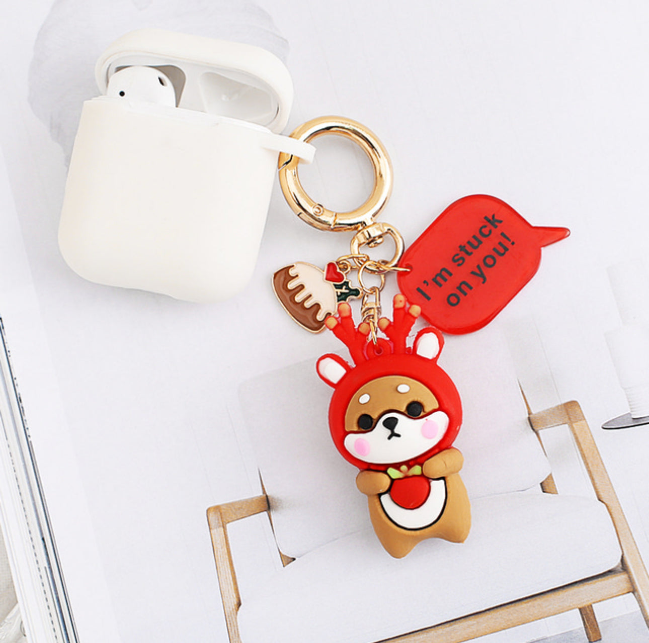 [Key Ring] Shiva dog friends doll keyring