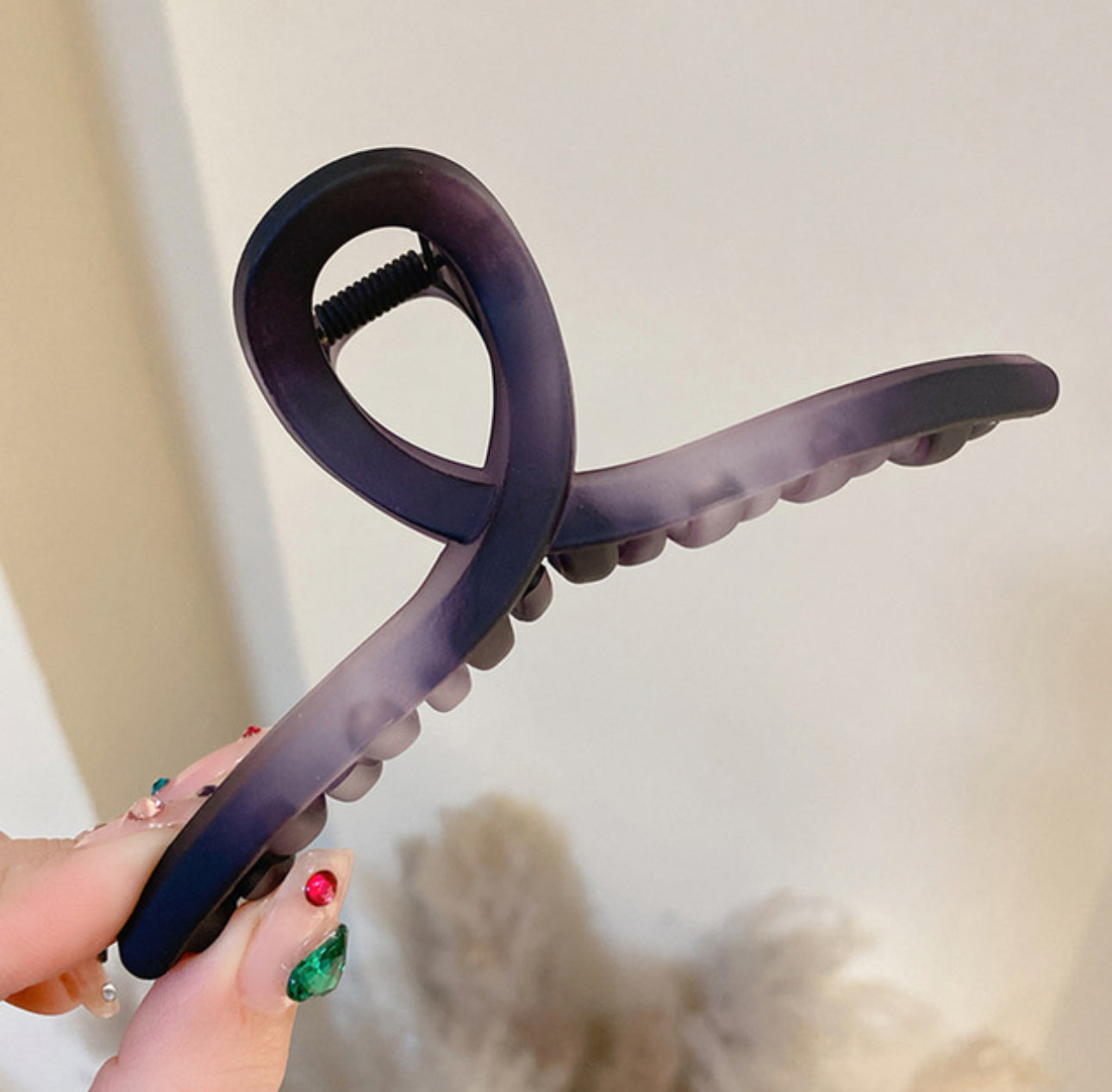 [Hair Claw] Soft, Marble, Matte,Twist13x6.5cm