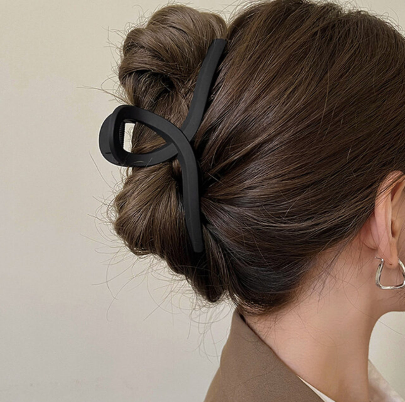 [Hair Claw]Twist, Matte 13X5cm