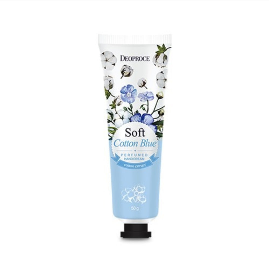 Deoproce Perfumed Hand Cream Soft Cotton Blue (50g)