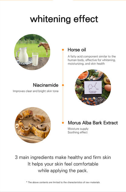 [Deoproce] Lab Therapy 2 Step Mask Pack Horse Oil Whitening & Nutrition (25ml*5)