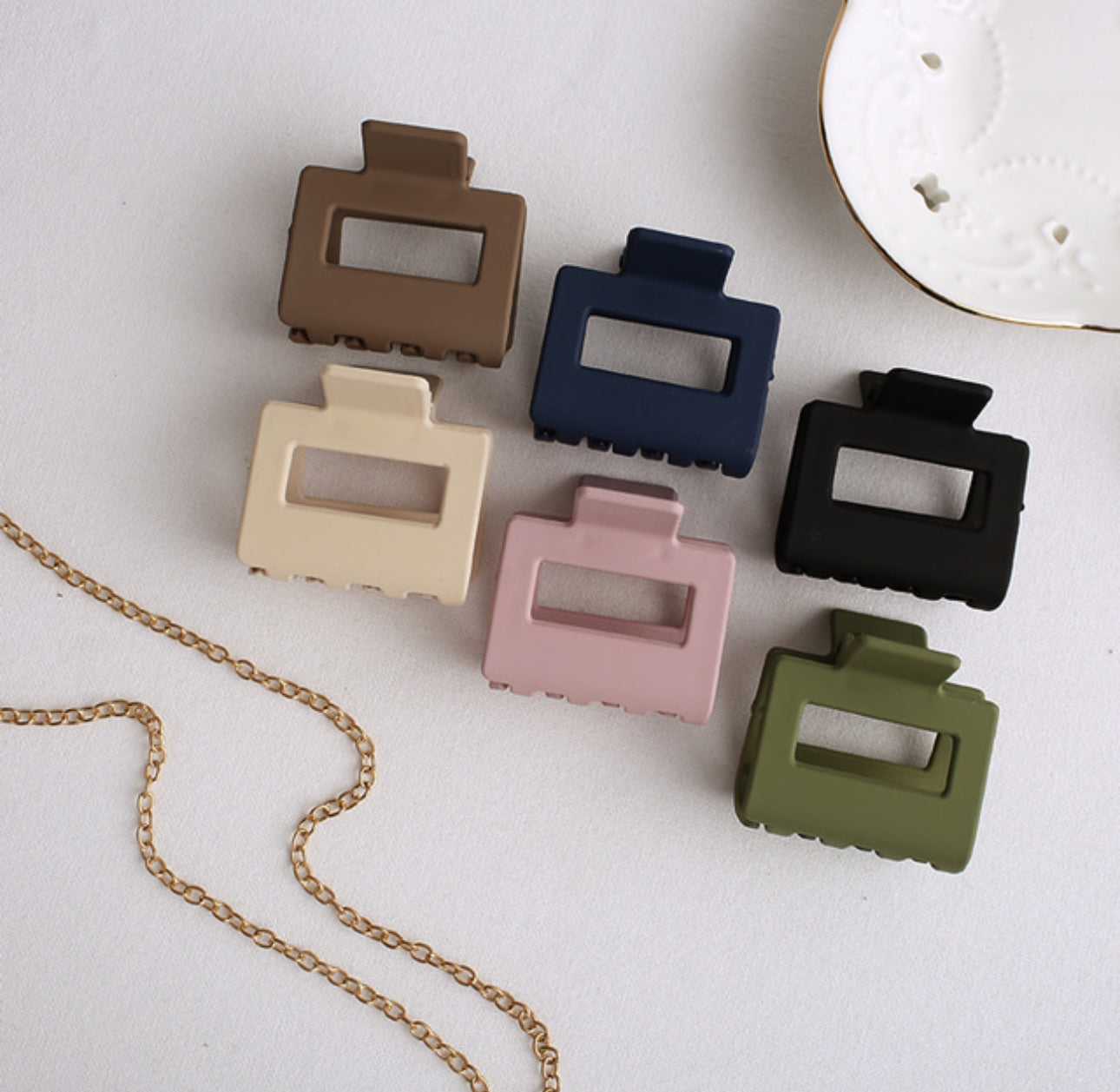 [Hair Claw]Square, Matte (S)5x4.6cm