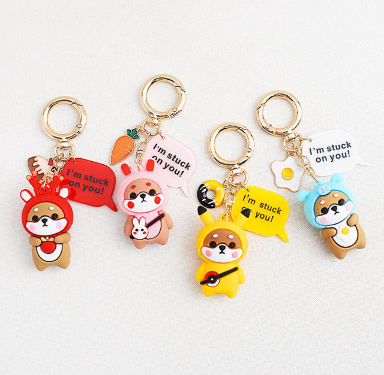 [Key Ring] Shiva dog friends doll keyring