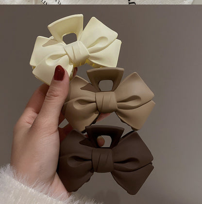 [Hair Claw]Ribbon Matte 9.5x6cm