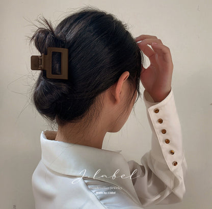 [Hair Claw]Square, Matte (S)5x4.6cm