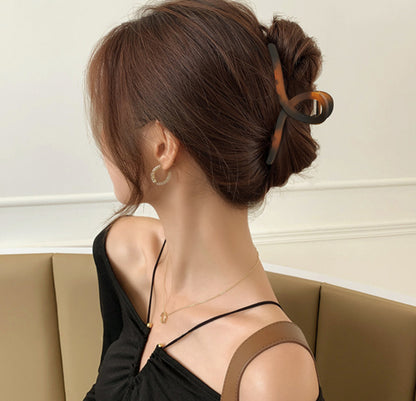 [Hair Claw] Soft, Marble, Matte,Twist13x6.5cm