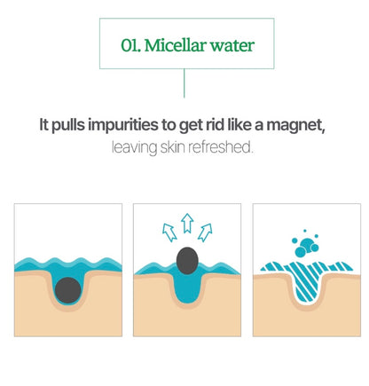 [Deoproce] Clean & Micellar Cleansing Water Green Tea (300ml)