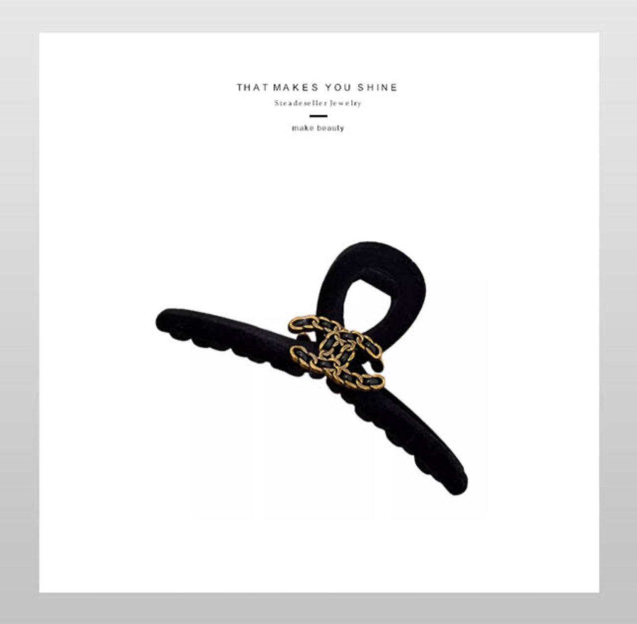 [Hair Claw] CC Velvet 13x7cm