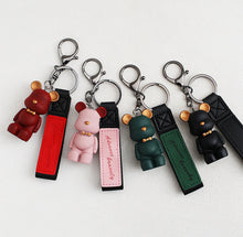 Load image into Gallery viewer, [Key Ring] Matt Bear Leather Strap Keyring
