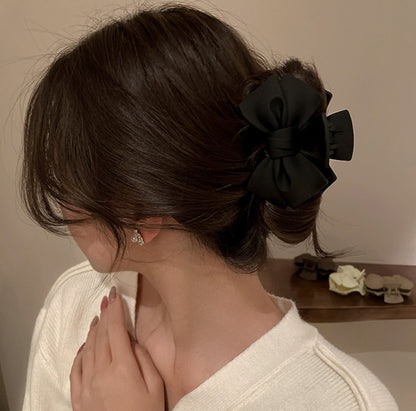 [Hair Claw]Ribbon Matte 9.5x6cm