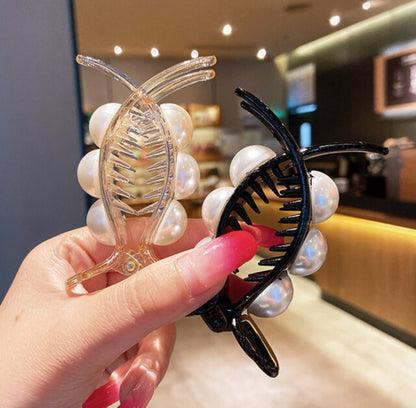 [Hair Claw] pearl bun style