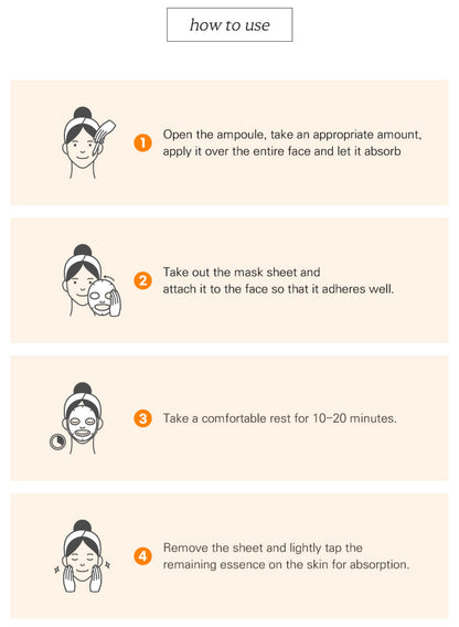 [Deoproce] Lab Therapy 2 Step Mask Pack Horse Oil Whitening & Nutrition (25ml*5)