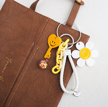 Load image into Gallery viewer, [Key Ring] Happy Day Leather Strap

