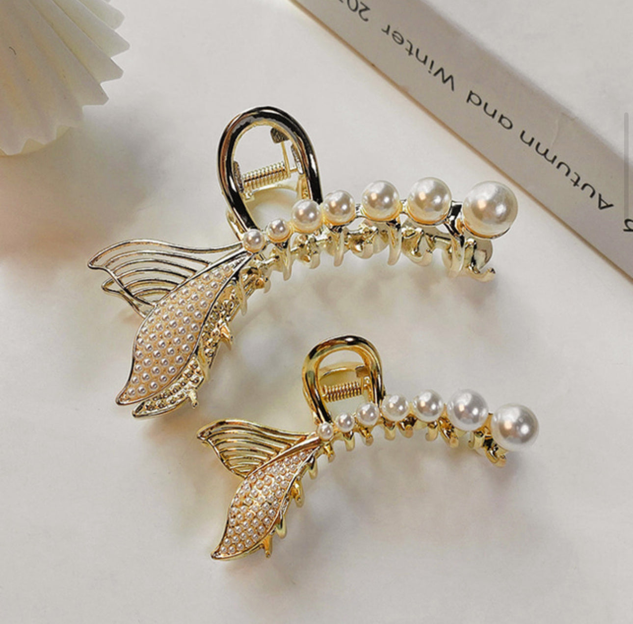 [Hair Claw] Mermaid Pearl