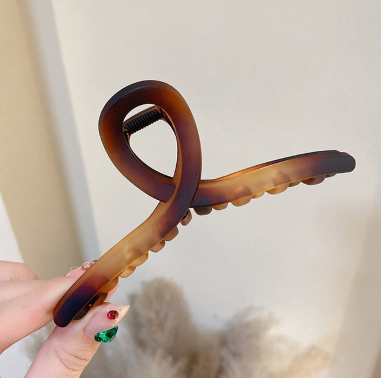 [Hair Claw] Soft, Marble, Matte,Twist13x6.5cm