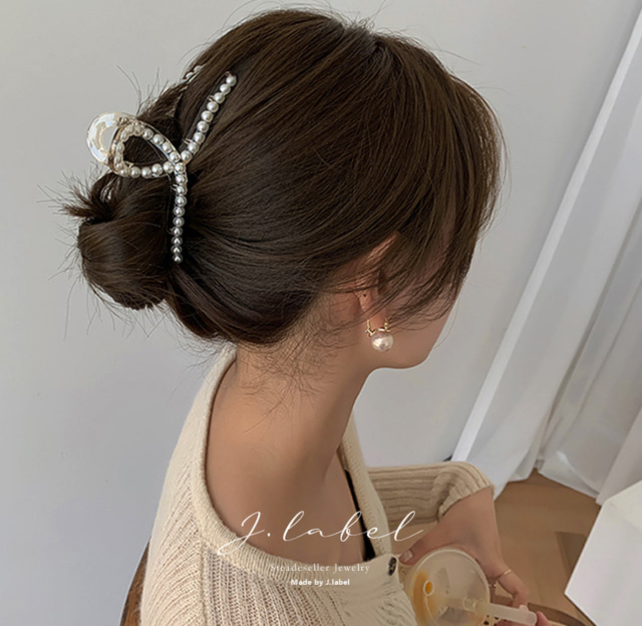 [Hair Claw] Pearl Twist