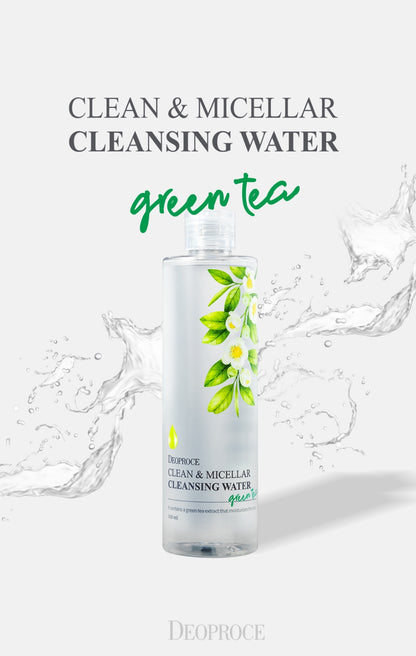 [Deoproce] Clean & Micellar Cleansing Water Green Tea (300ml)