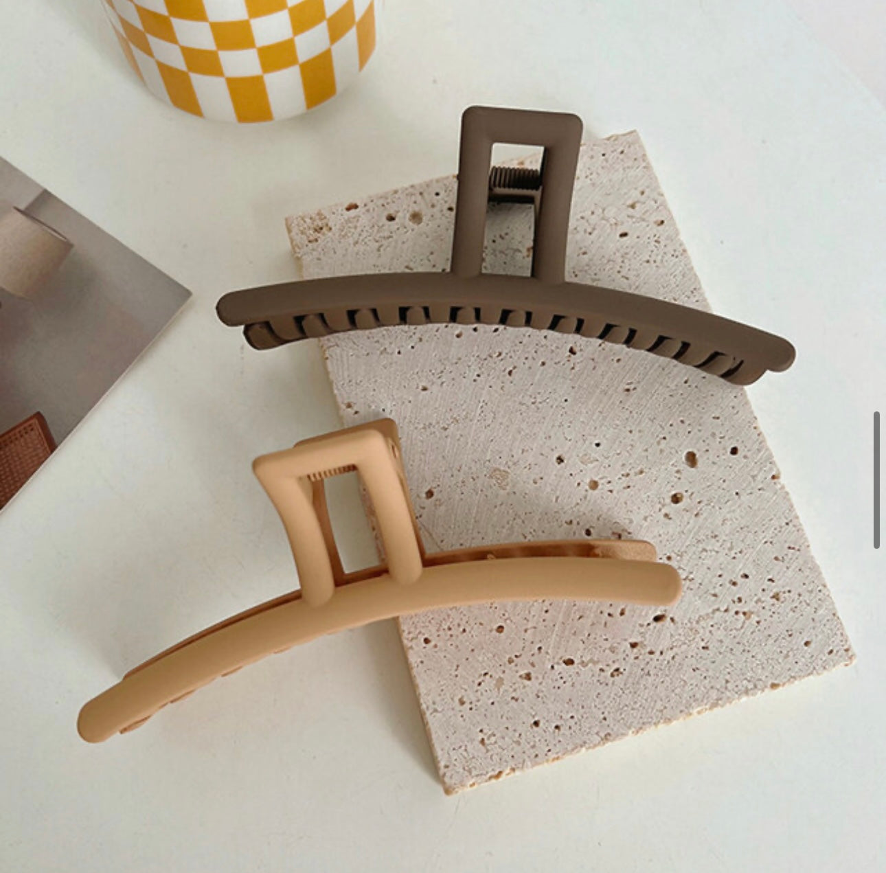 [Hair claw] Matte13x4.5cm