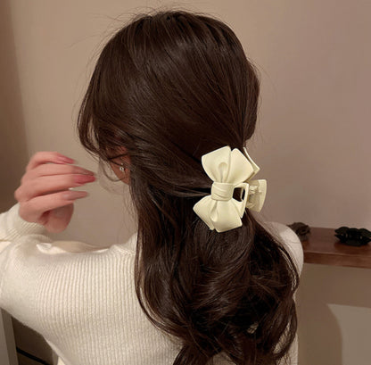 [Hair Claw]Ribbon Matte 9.5x6cm