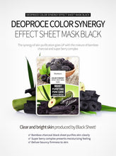 Load image into Gallery viewer, Deoproce Color Synergy Effect Mask #Black (20g*10sheet)
