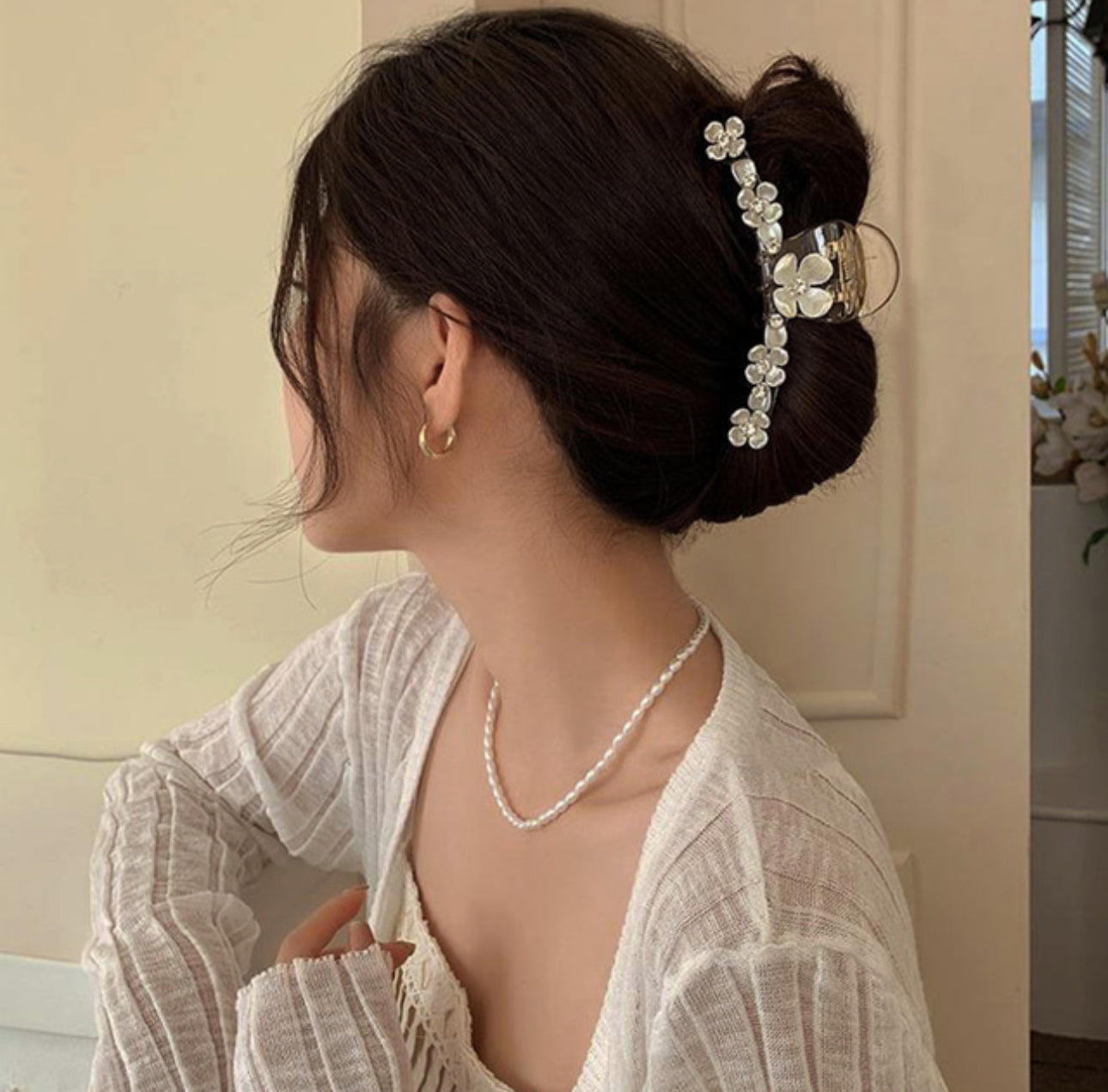 [Hair Claw]Flower Garden 12x5cm