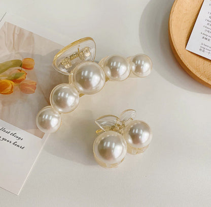 [Hair Claw] Cherry Pearl Mini 4.5x3.5cm