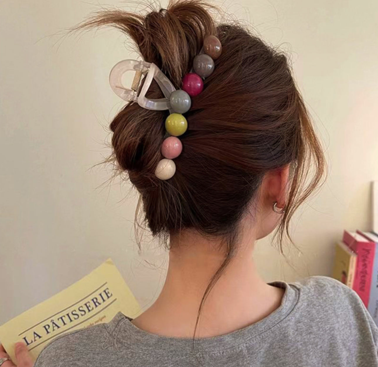 [Hair Claw] Color Bubble 11x4.5cm